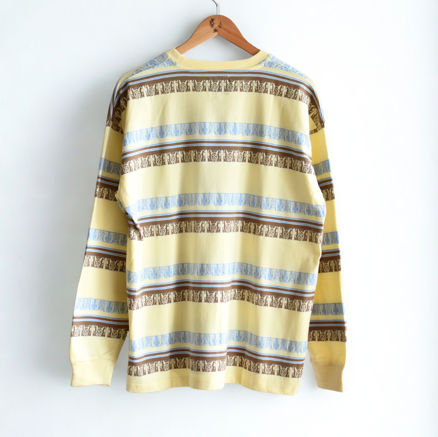DT JACQUARD BORDER LS TEE