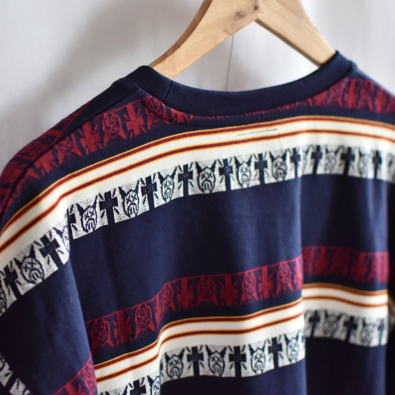 DT JACQUARD BORDER LS TEE