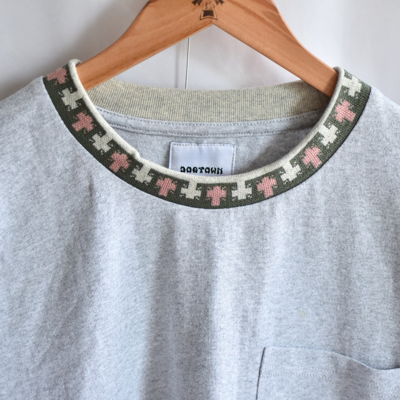 DT JACQUARD RIB LS TEE