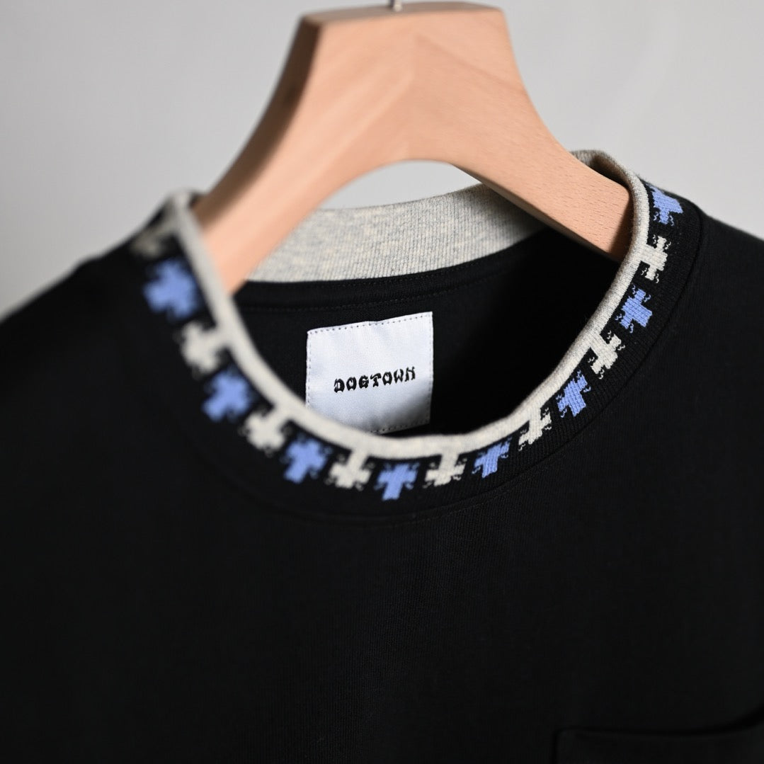 【DOGTOWN】JACQUARD RIB TEE