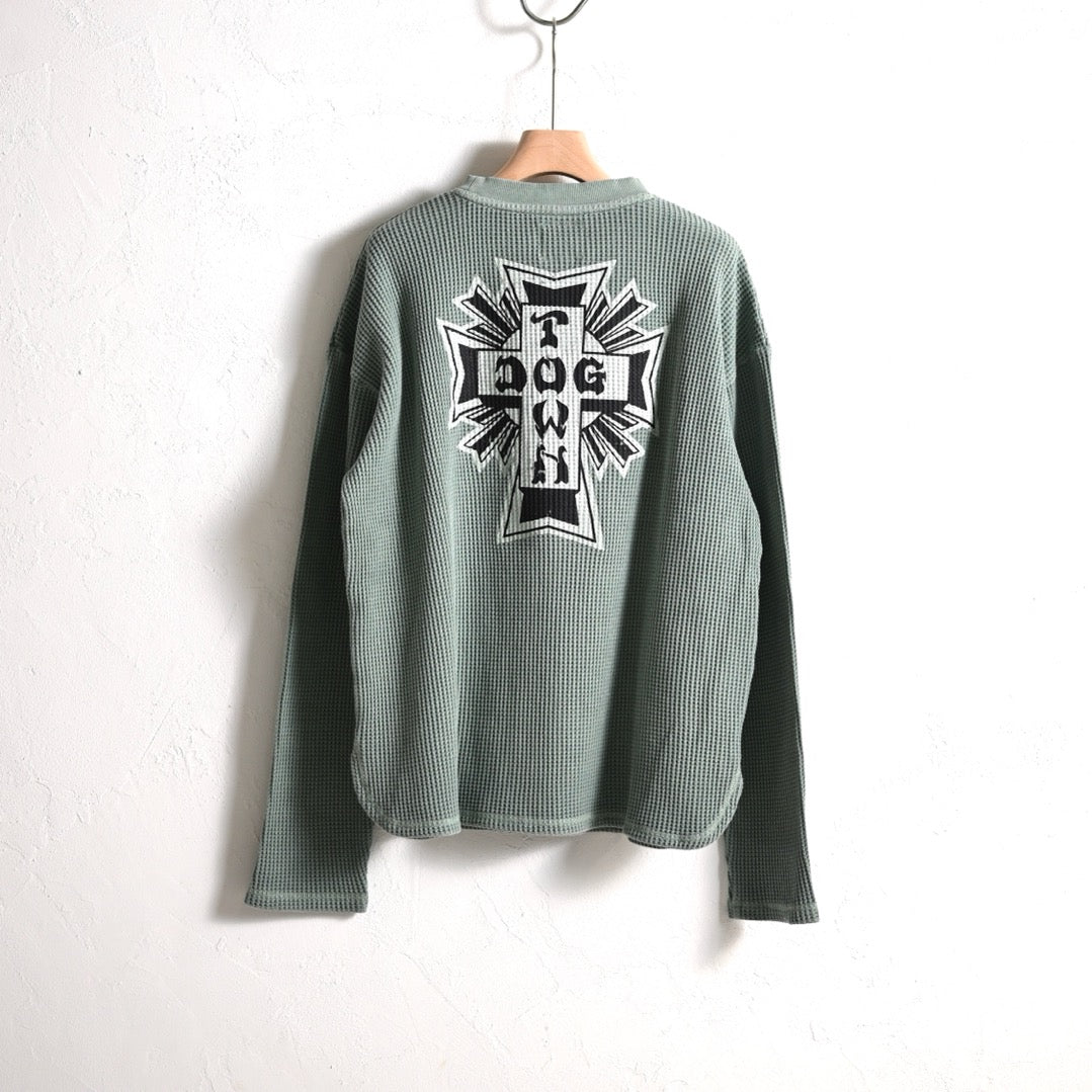 【DOGTOWN】WAFFLE PIGMENT LS TEE *2025年8月入荷予定