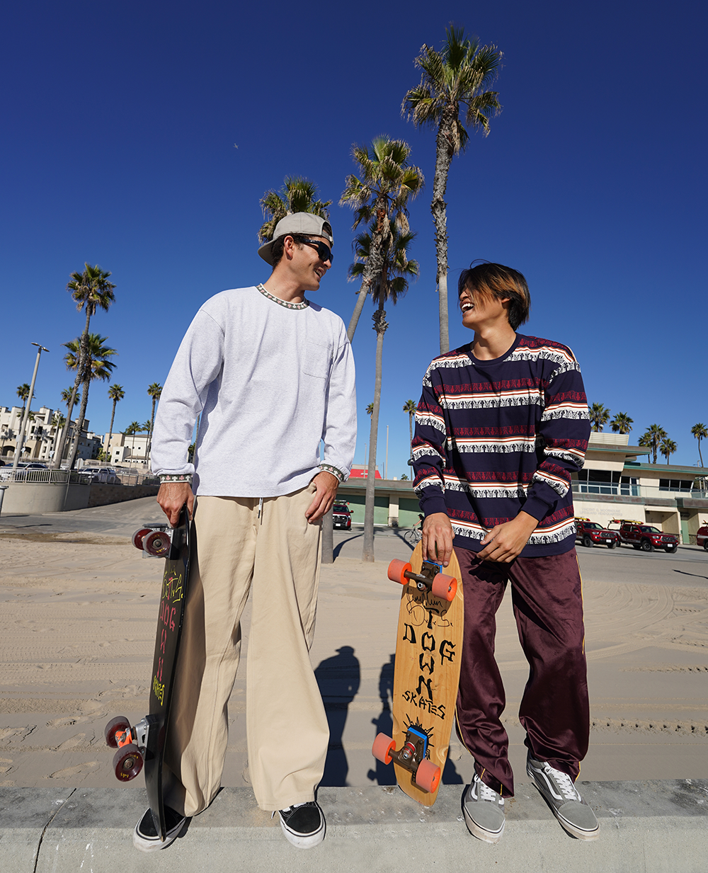 DT JACQUARD BORDER LS TEE