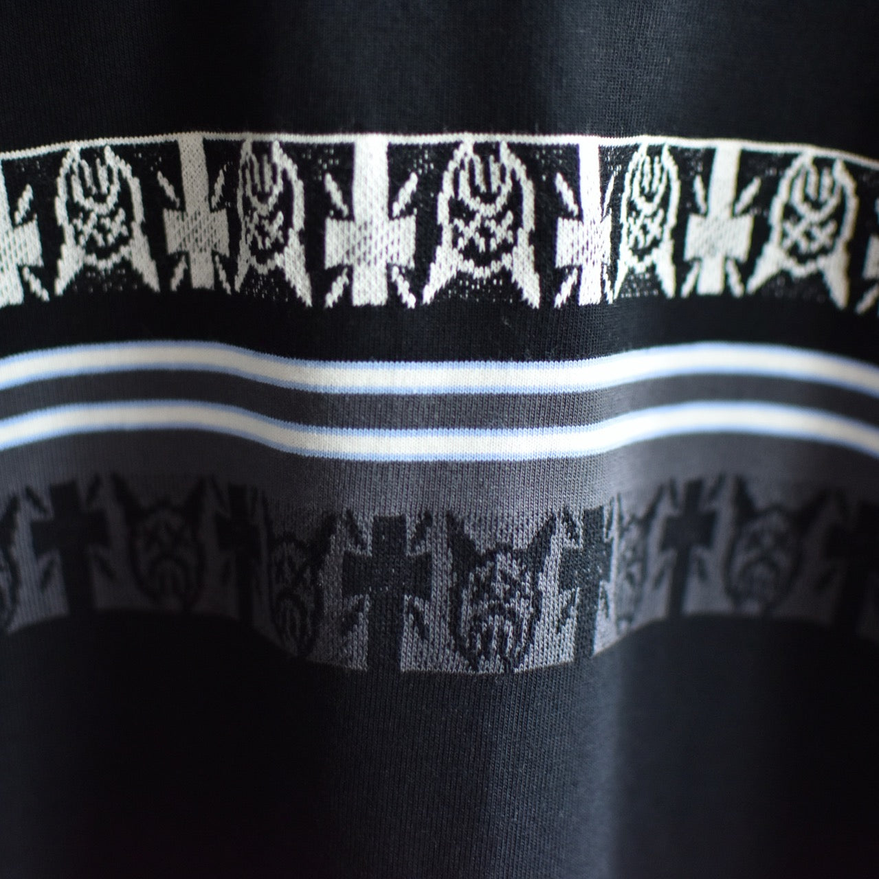 DT JACQUARD BORDER LS TEE