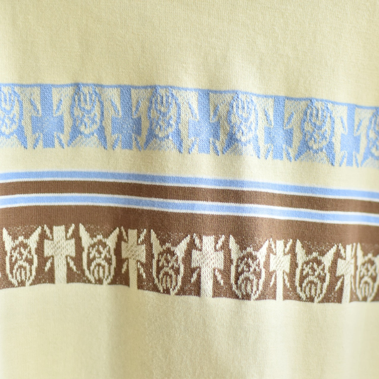 DT JACQUARD BORDER LS TEE