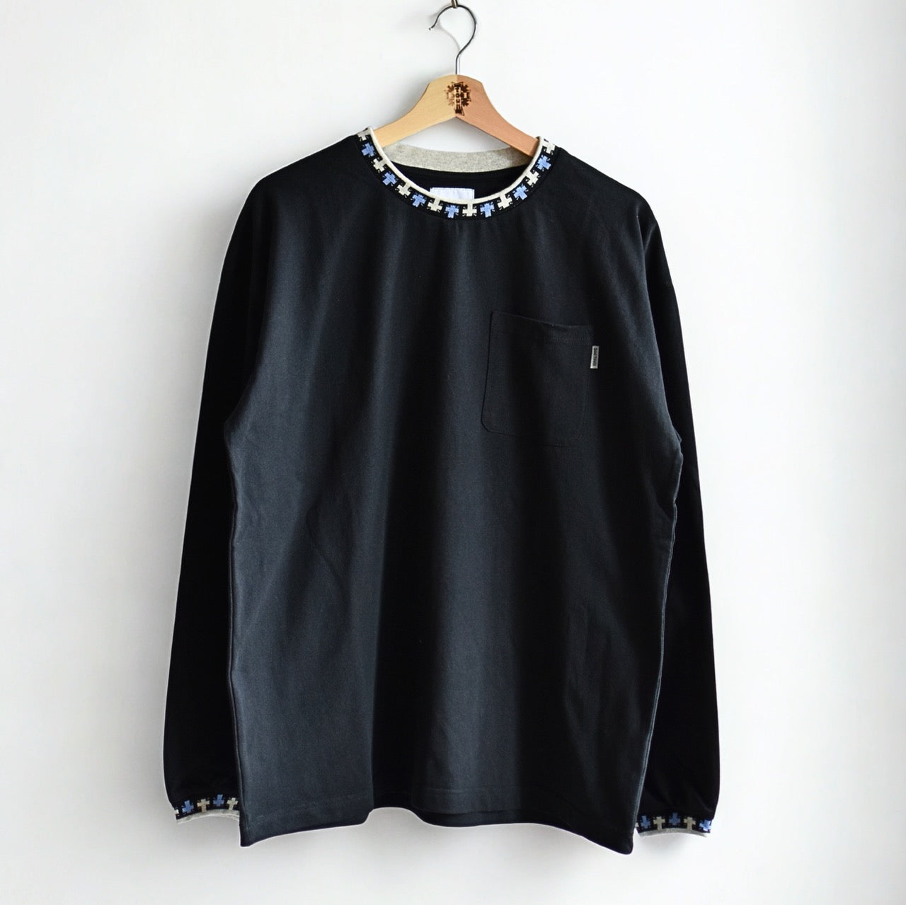 DT JACQUARD RIB LS TEE