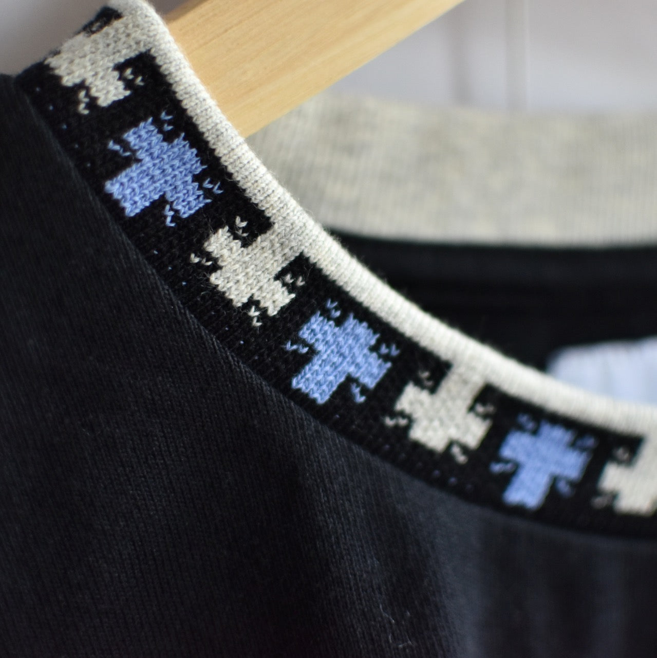 DT JACQUARD RIB LS TEE