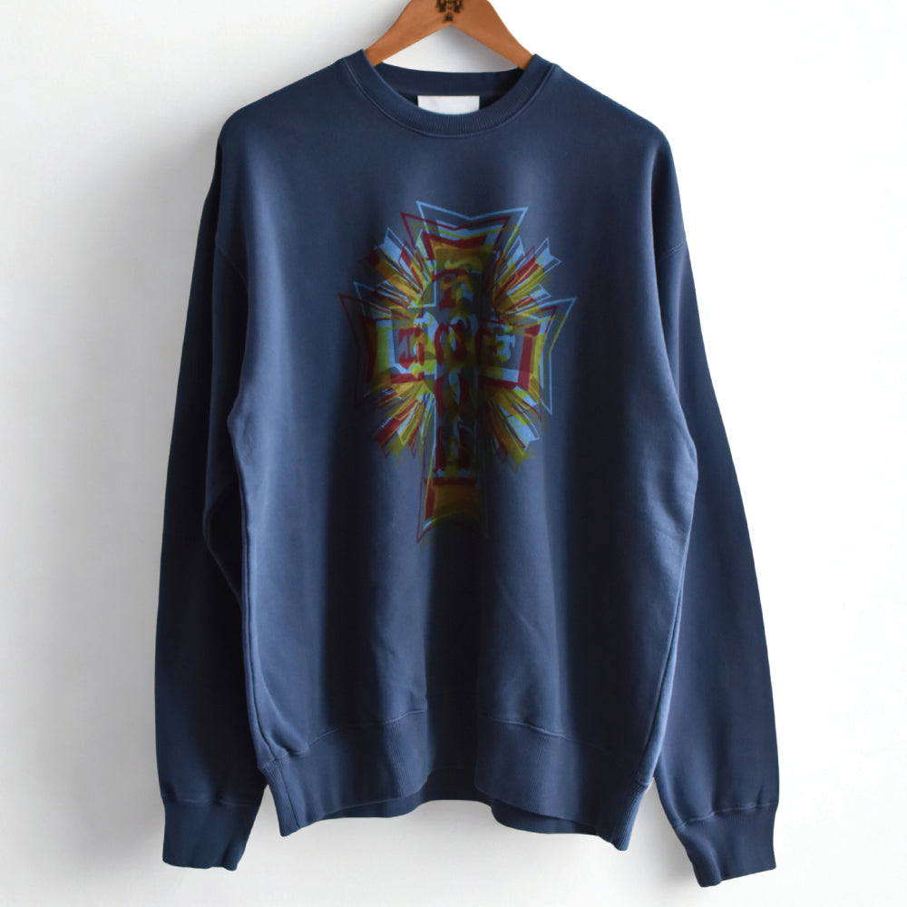 2026AW DOGTOWN ３D print Letter cross 　pigment crew sweat