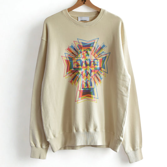 2026AW DOGTOWN ３D print Letter cross 　pigment crew sweat