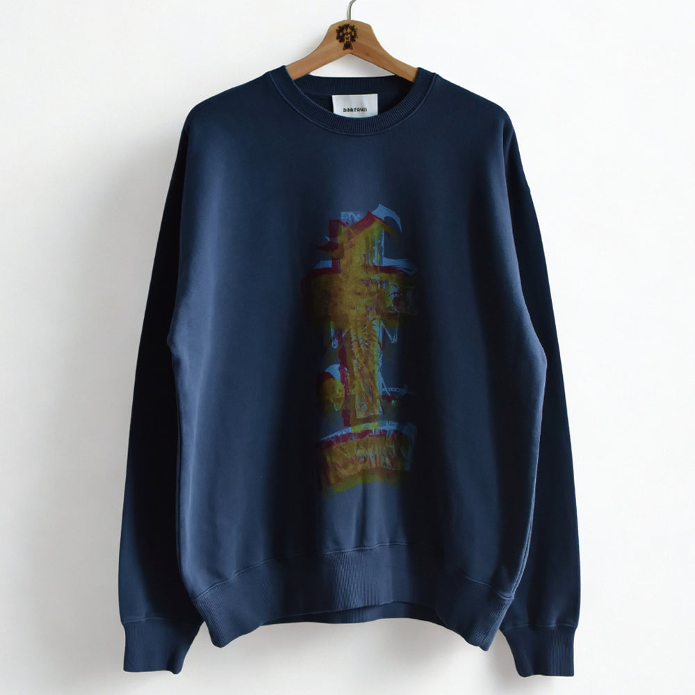 2026AW DOGTOWN ３D print Fish  bone　pigment crew sweat
