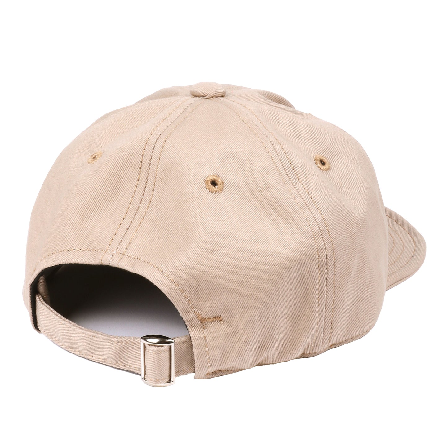 Embroidered logo short visor twill cap