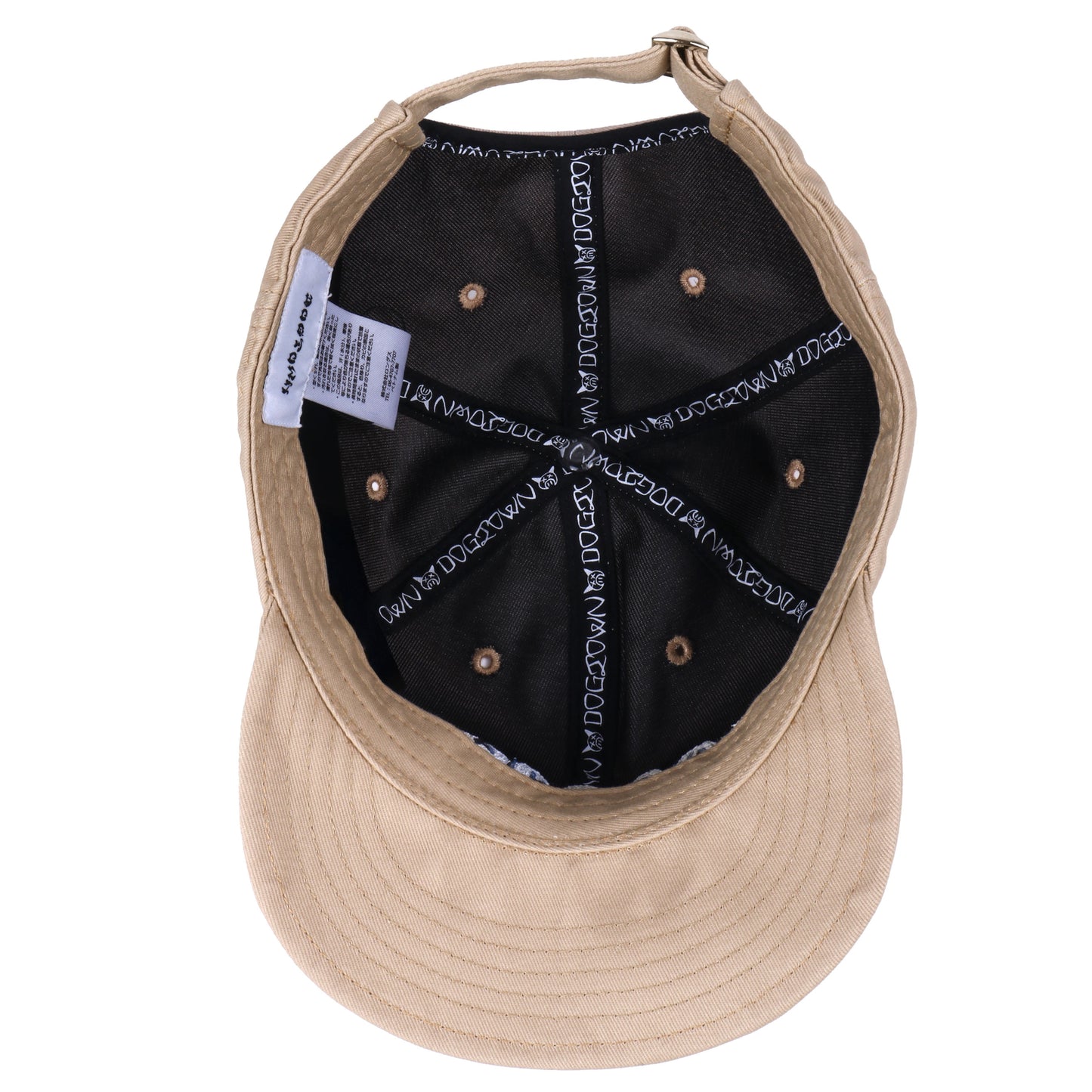 Embroidered logo short visor twill cap