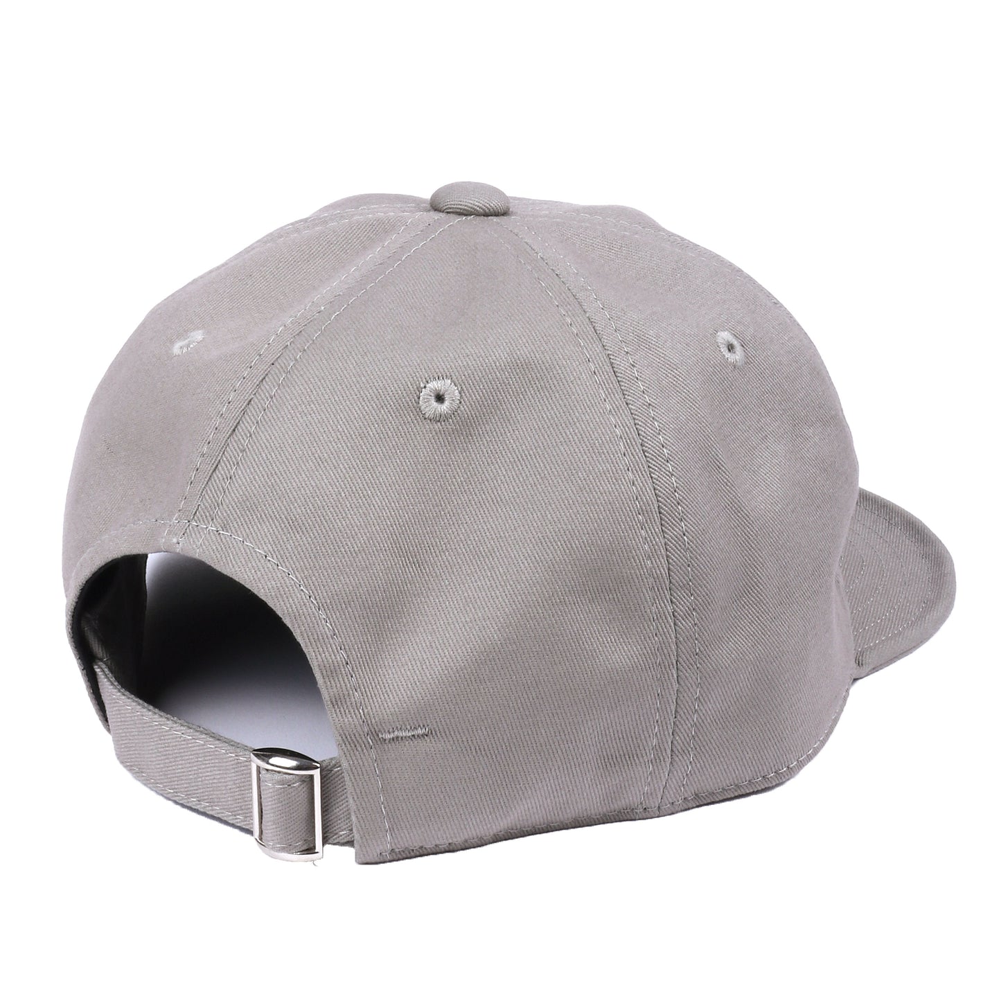 Embroidered logo short visor twill cap