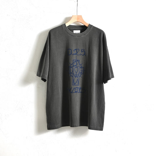 【DOGTOWN】DRAWING CROSS PIGMENT TEE