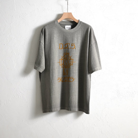 【DOGTOWN】DRAWING CROSS PIGMENT TEE