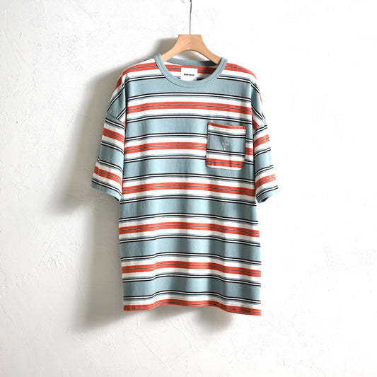 【DOGTOWN】PIQUE MULTI BORDER TEE