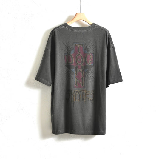 【DOGTOWN】SKATE LOGO PIGMENT TEE