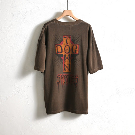 【DOGTOWN】SKATE LOGO PIGMENT TEE