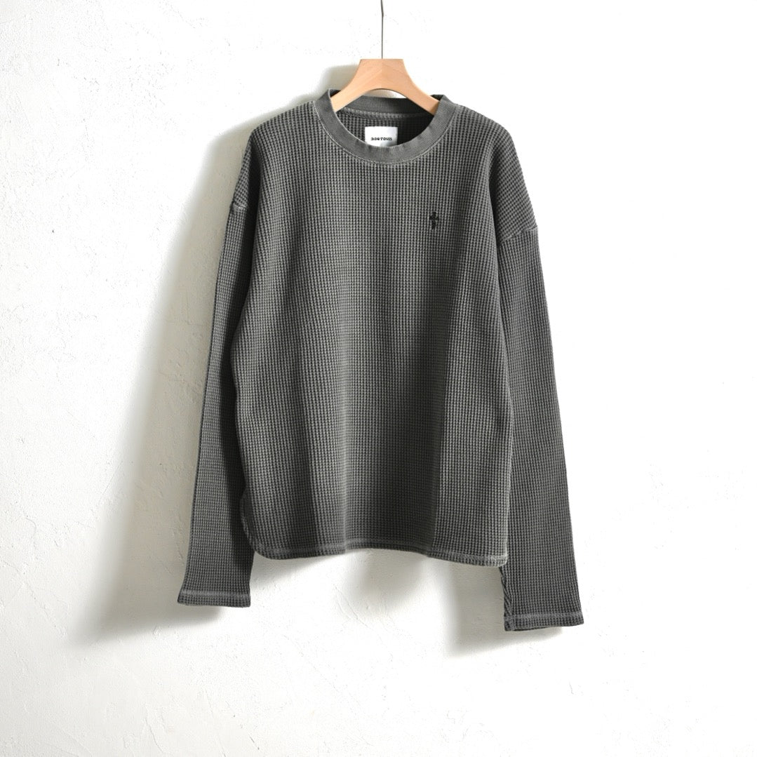 【DOGTOWN]】WAFFLE PIGMENT LS TEE *2025年8月入荷予定