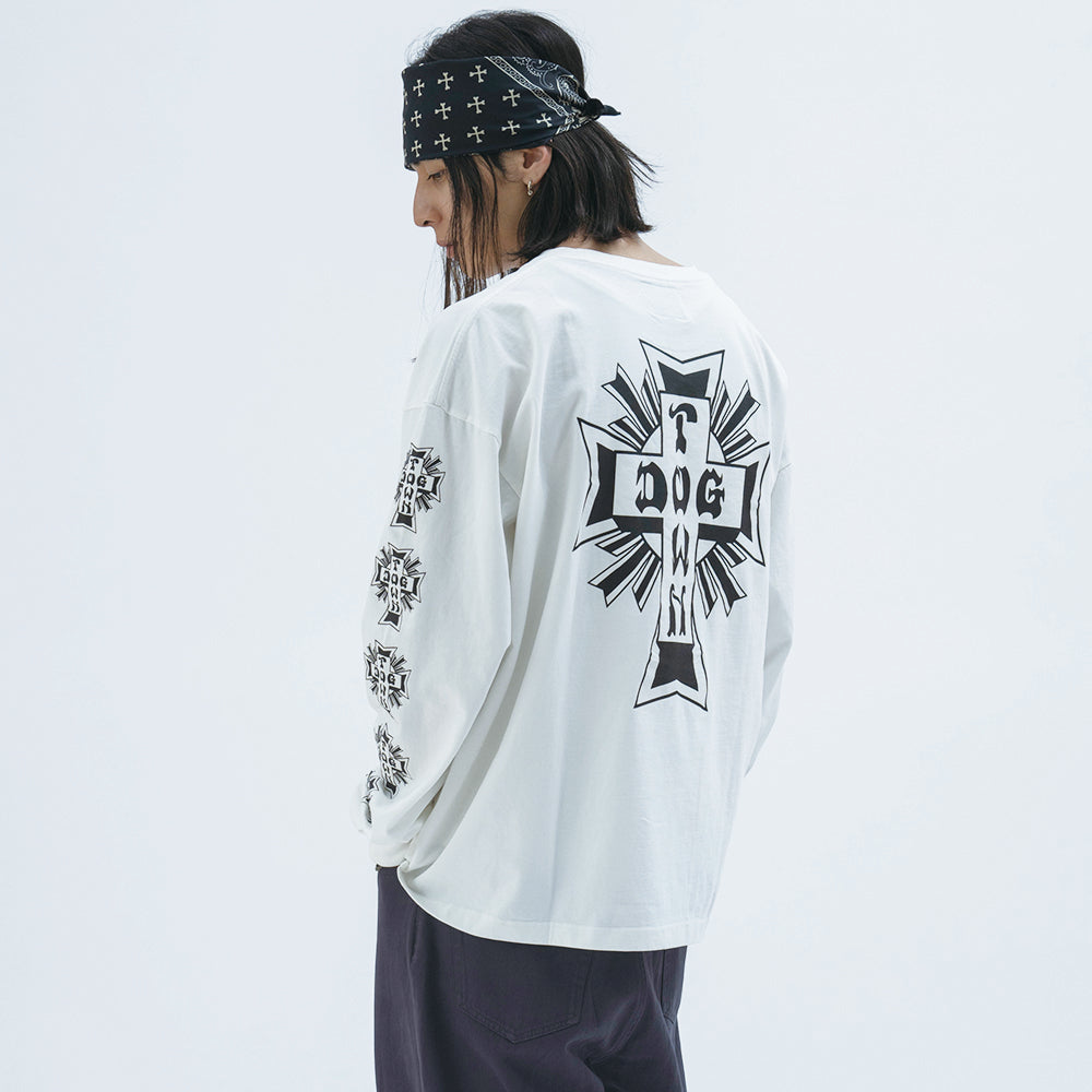 2026AW DOGTOWN  CROSS LOGO LS TEE