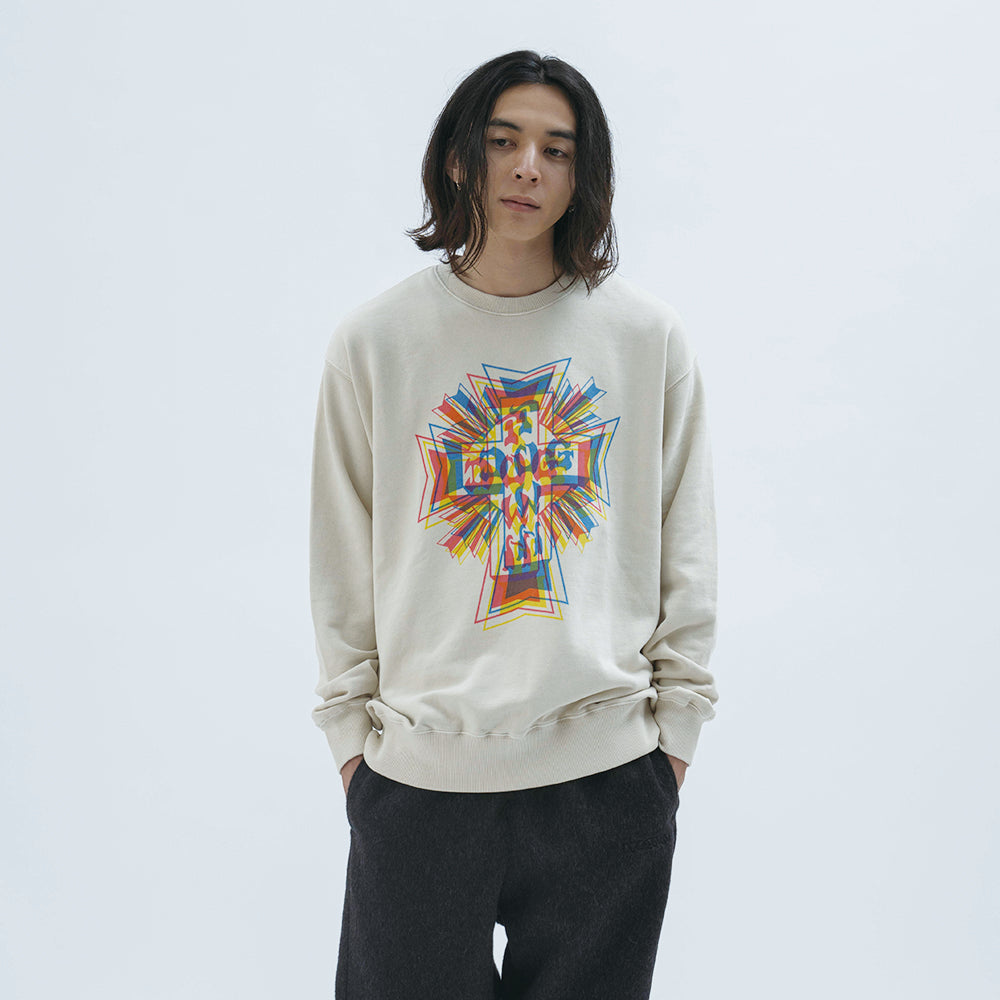 2026AW DOGTOWN ３D print Letter cross 　pigment crew sweat