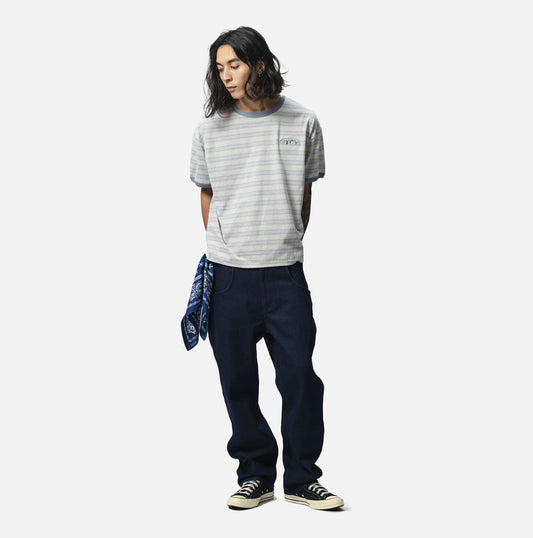 UNEVEN BORDER RINGER S/S T-SHIRTS