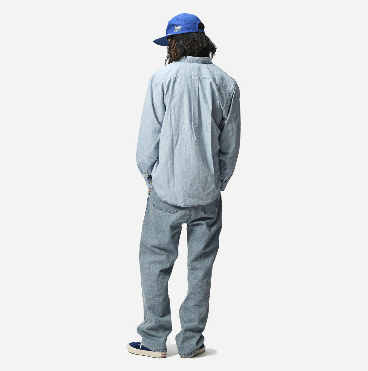 US NAVY CHAMBRAY L/S SHIRT